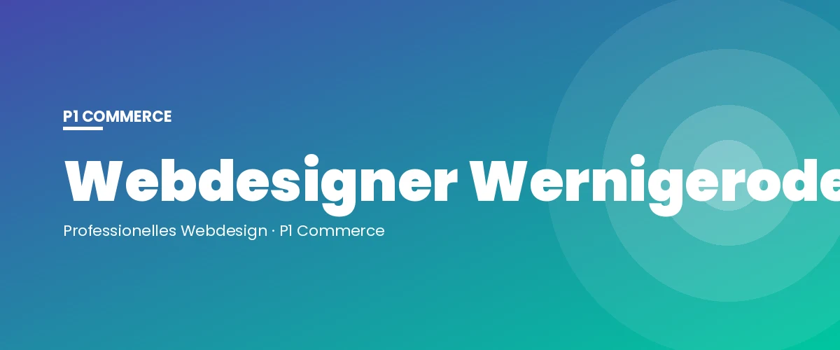 Webdesigner Wernigerode – P1 Commerce Webagentur